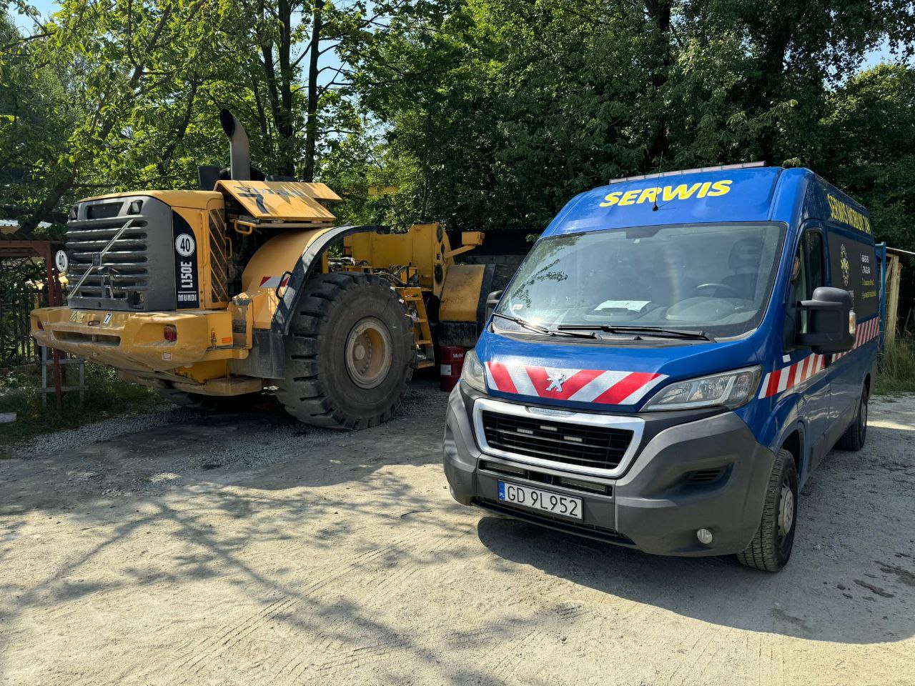 Naprawa maszyny budowlanej