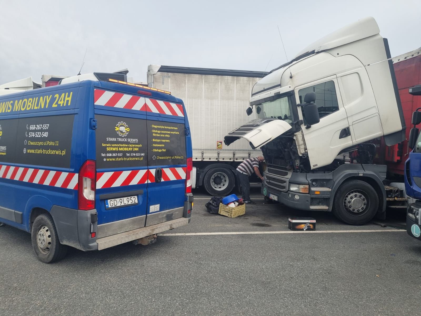 Naprawa ciężarówki